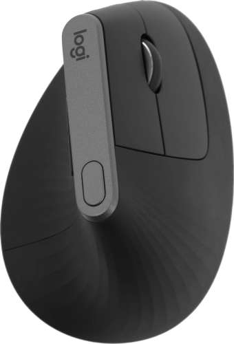 Мышь Logitech MX Vertical, вертикальная, оптическая, беспроводная, USB, черный [910-005451]